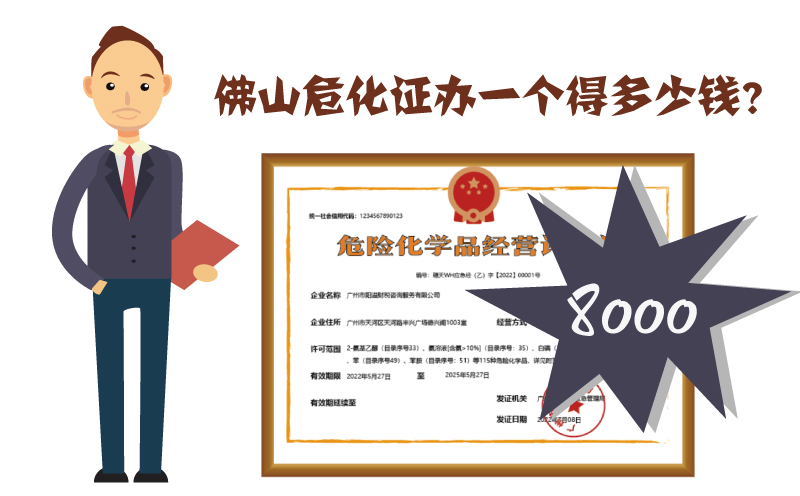佛山危化證辦一個(gè)多少錢(qián)？